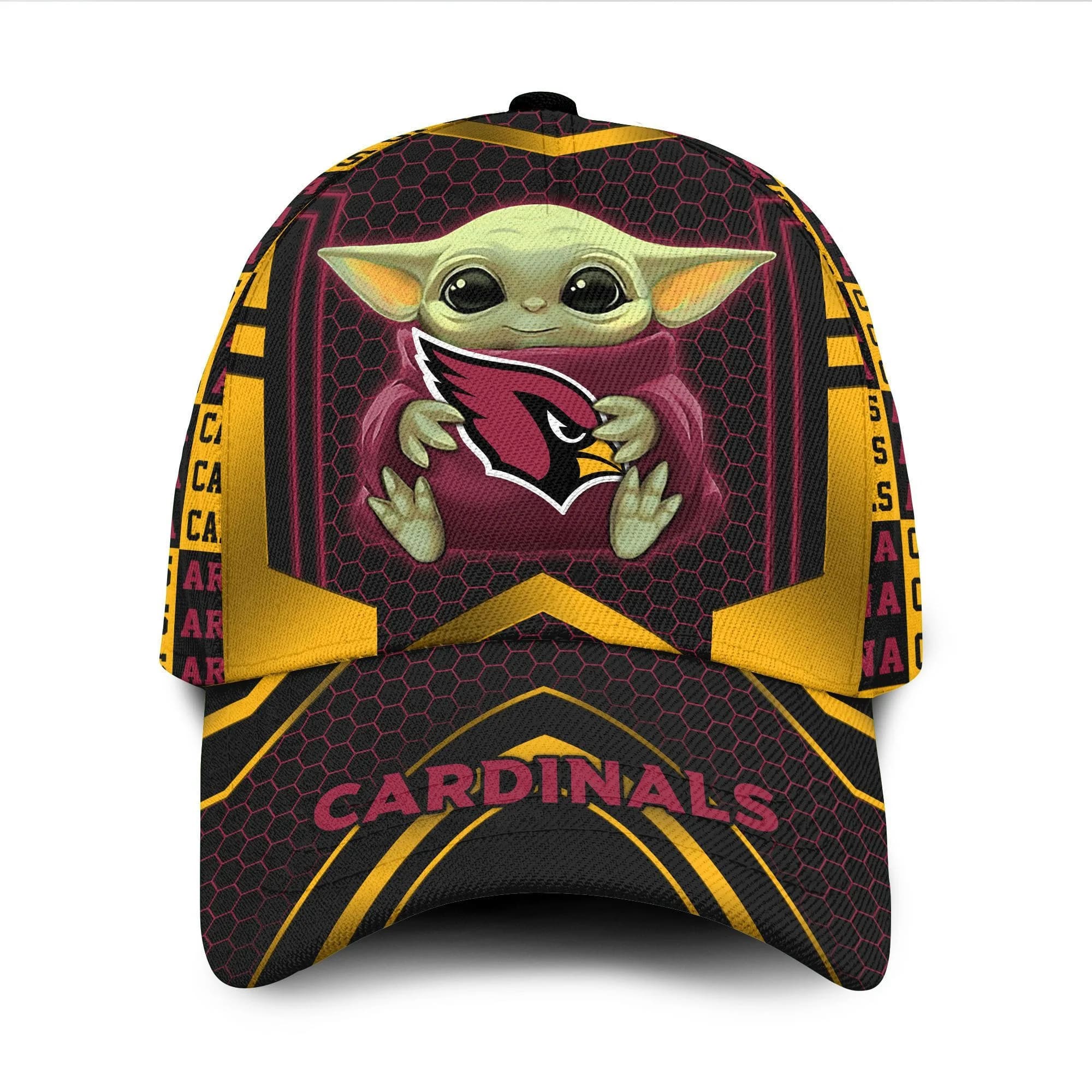 Arizona Cardinals Baby Yoda All Over Print 3D Classic Cap