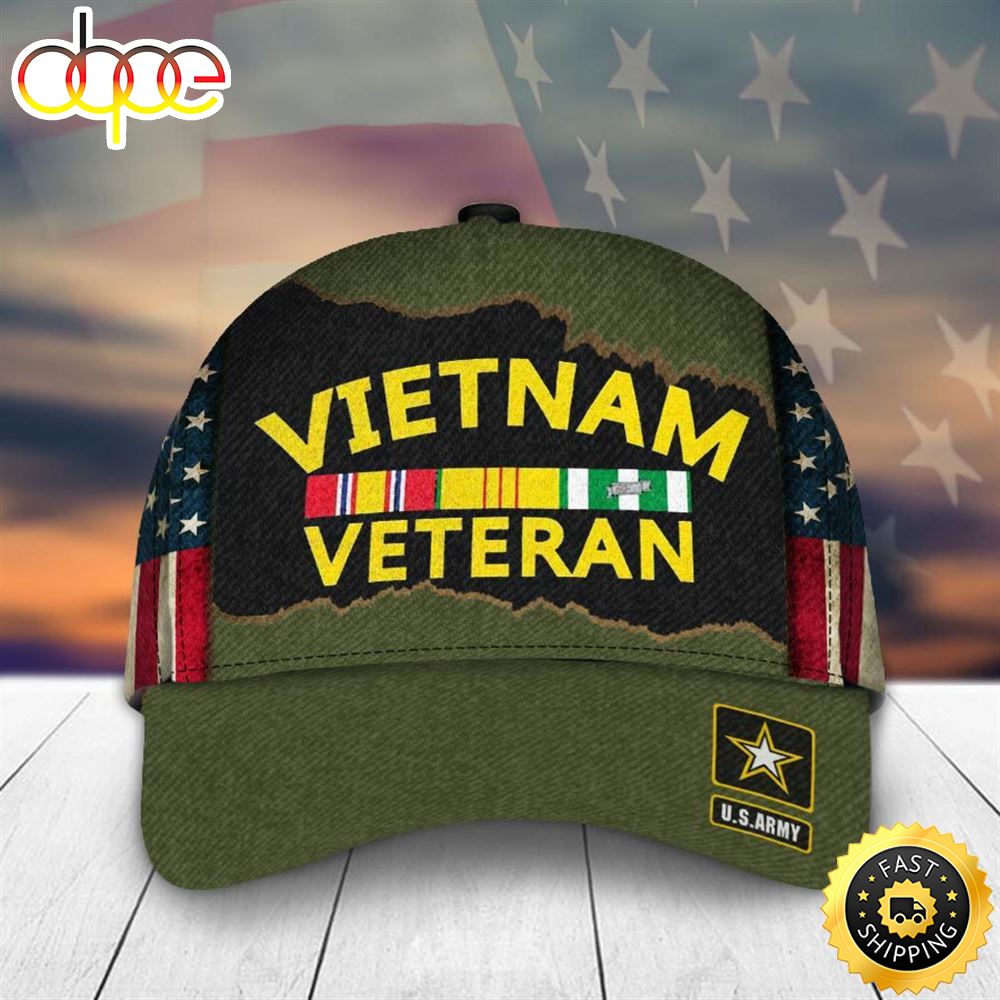 Armed Forces Army Military Soldier Veteran VVN Vietnam America Cap