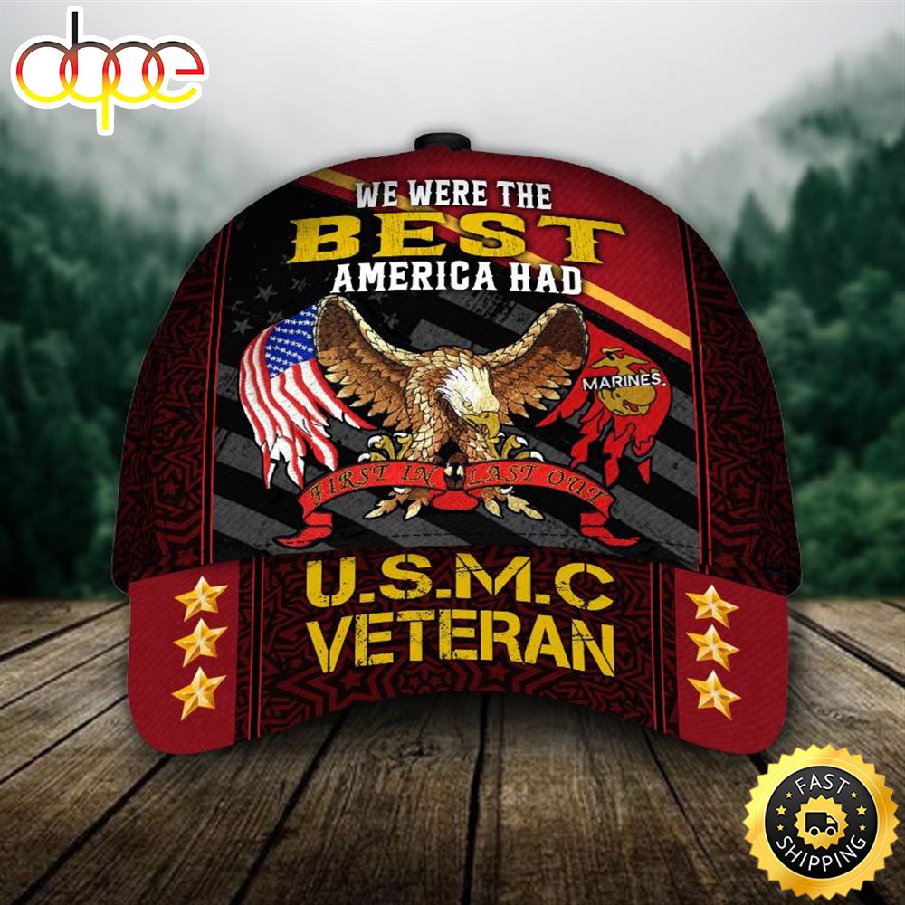 Armed Forces USMC Marine Corps Veteran Cap