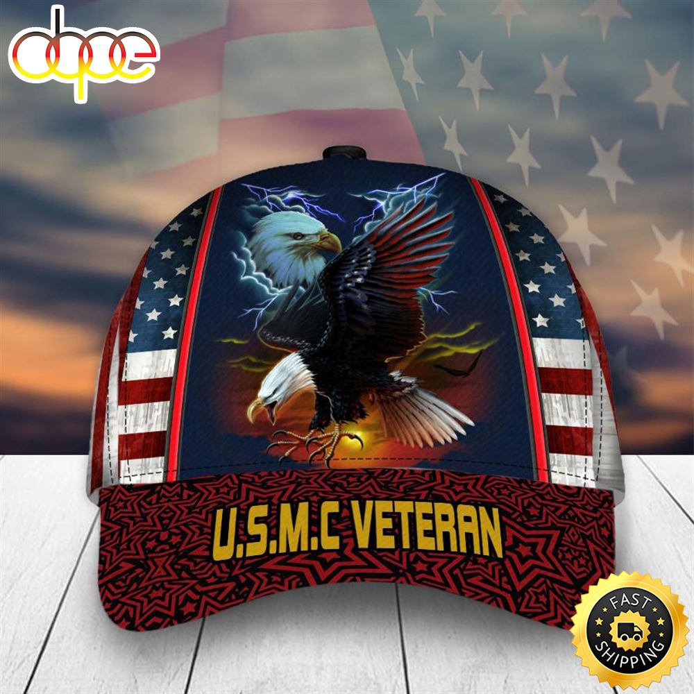 Armed Forces USMC Marine Corps Veteran Classic Cap