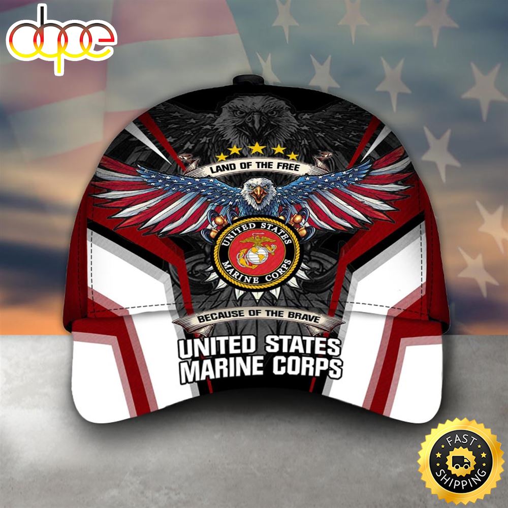 Armed Forces USMC Marine Military  Veterans Day America Cap