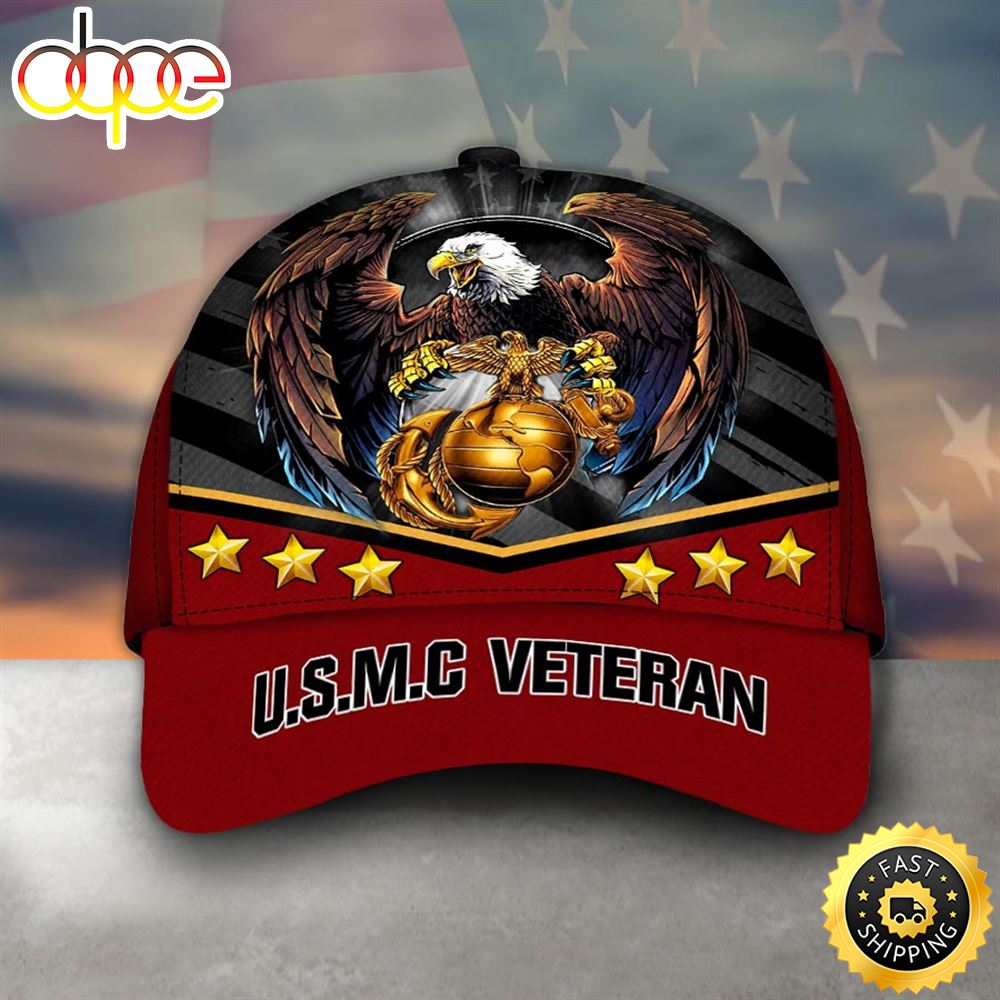 Armed Forces USMC Marine Military Veterans Day Cap
