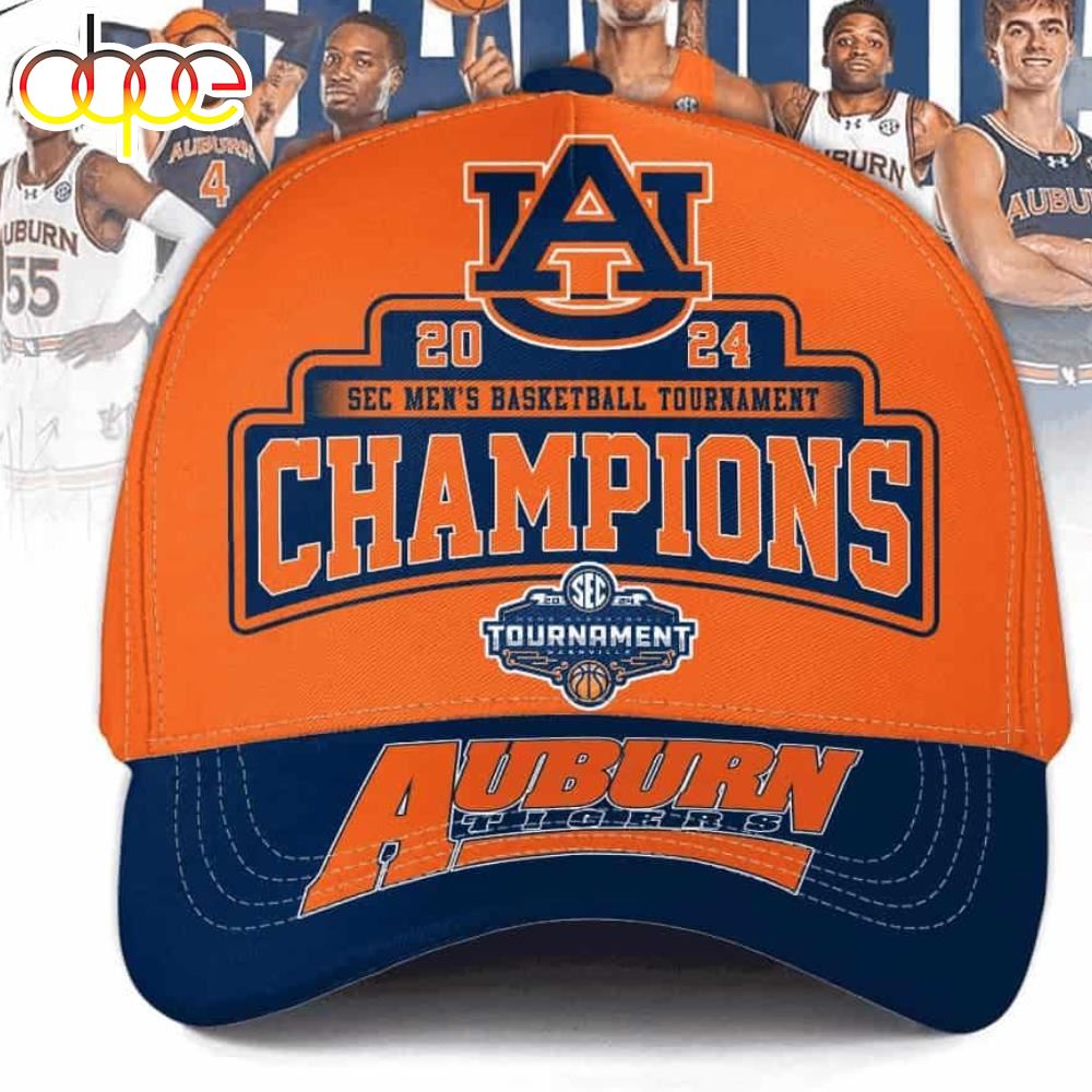 Auburn 2024 SEC Men’s Basketball Tournamet Champions Cap