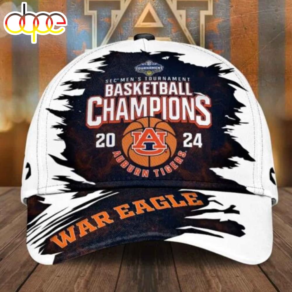 Auburn SEC Men’s Basketball Champions Tournament 2024 War Eagle Cap