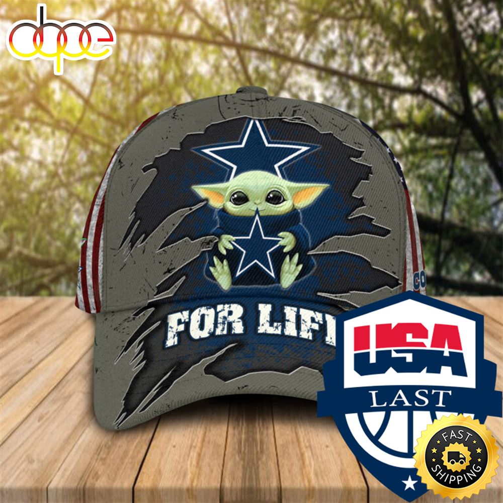 Baby Yoda NFL Dallas Cowboys For Life Cap