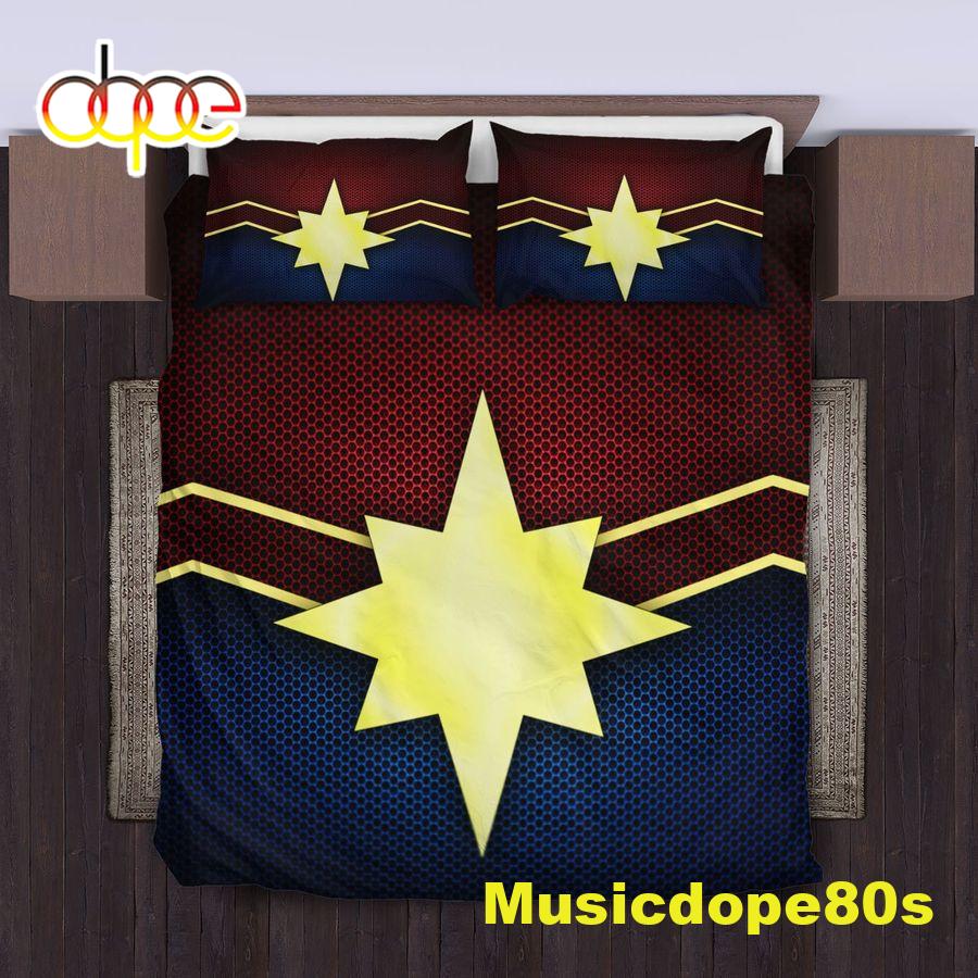 Captain Marvel Bedding Set Duvet Cover Set