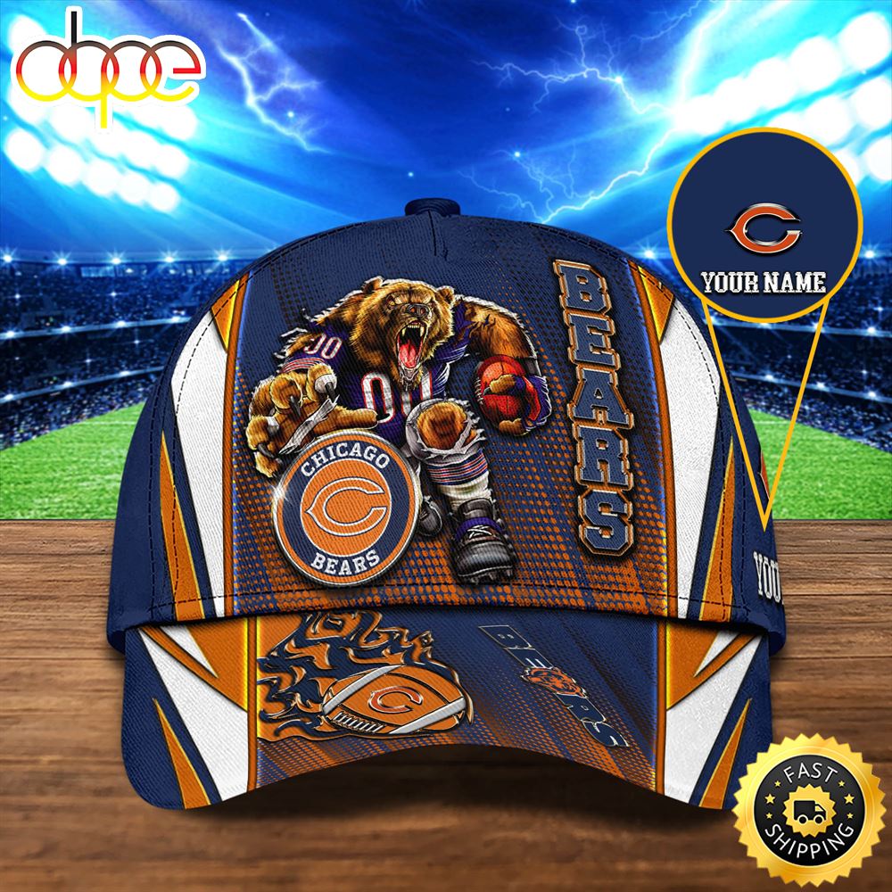 Chicago Bears Personalized Your NameNFL Football Sport Cap