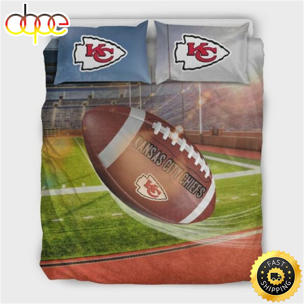 Fight In Sunshine And Raining Kansas City Chiefs Nfl Team Duvet Cover Quilt Cover Pillowcase Bedding Set