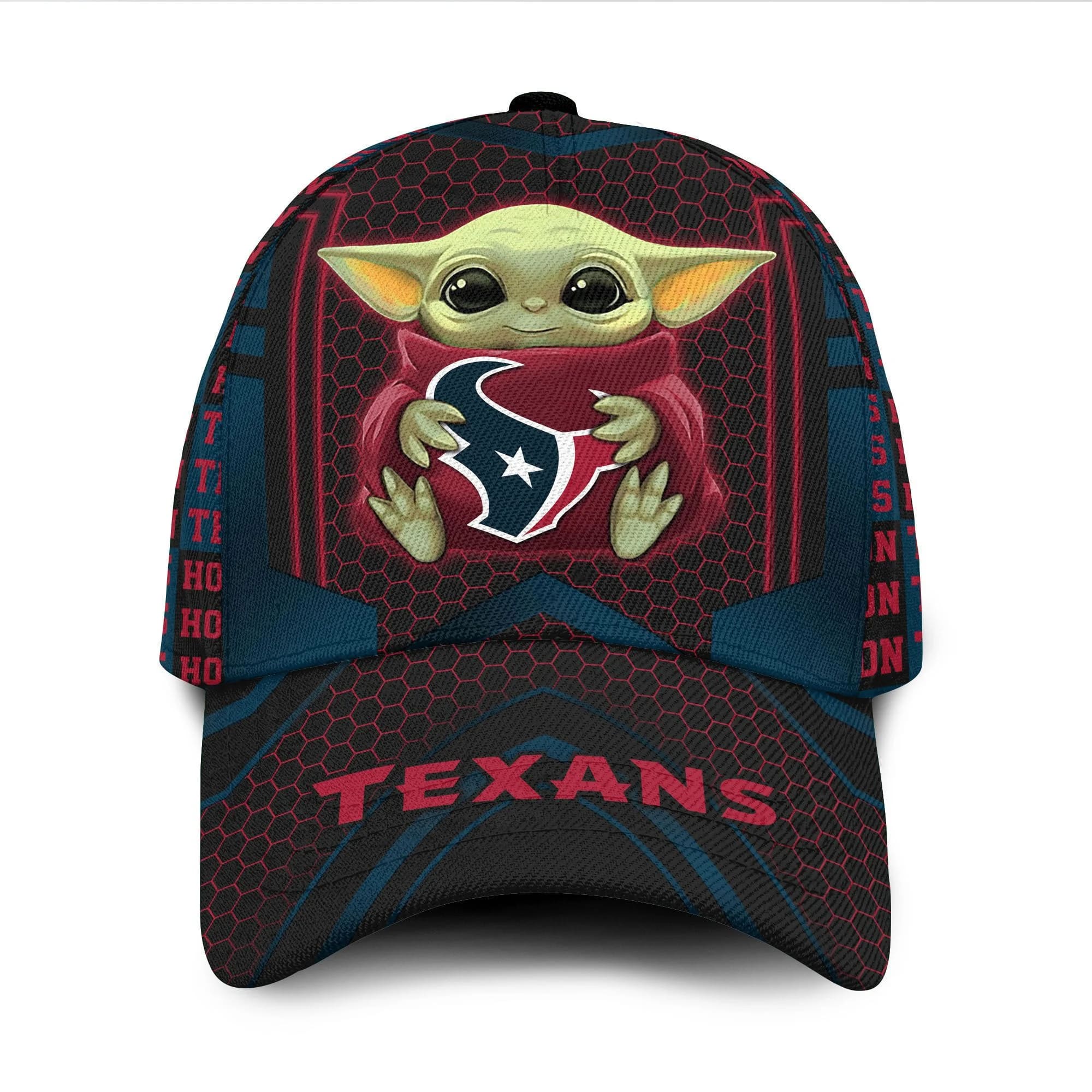 Houston Texans Baby Yoda All Over Print 3D Classic Cap