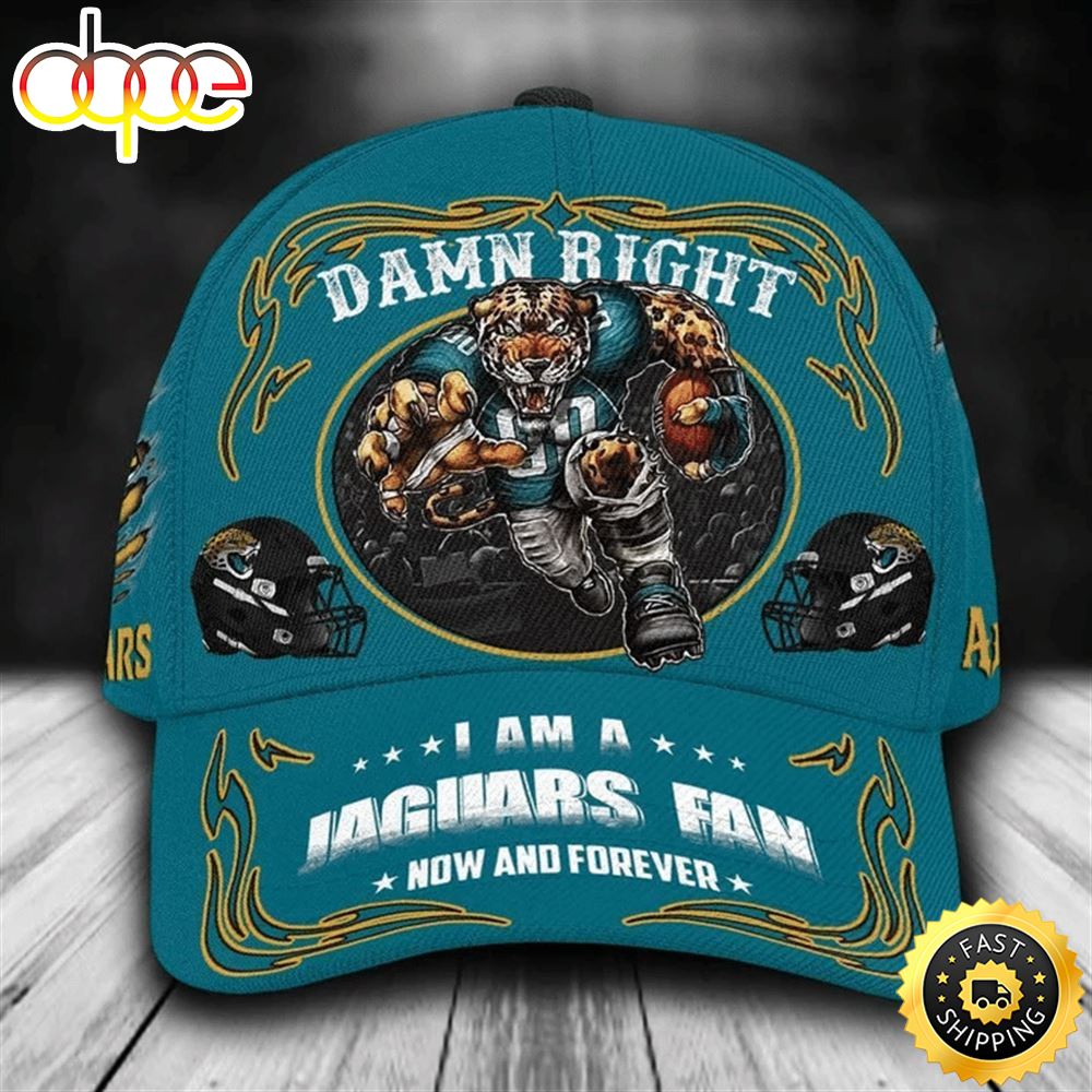 Jacksonville Jaguars Nfl Mascot Damn Right 3d Personalized Classic Cap