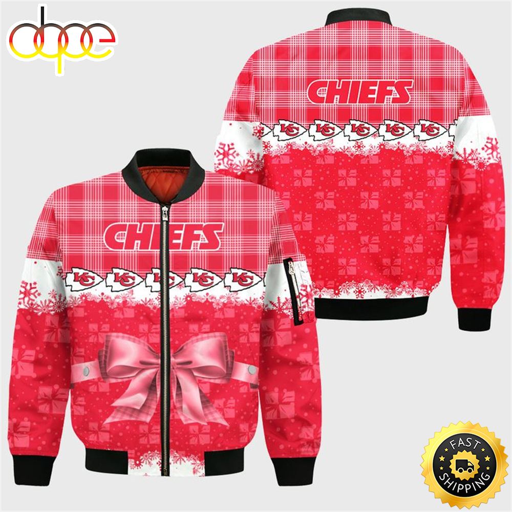 Kansas City Chiefs Christmas Snowman Bomber Jackets Fan