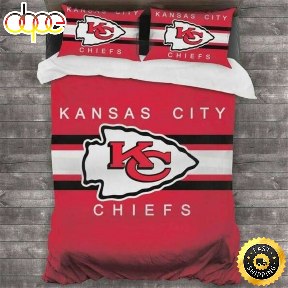 Kansas City Chiefs Football Bedding Sets Duvet Cover Pillowcases