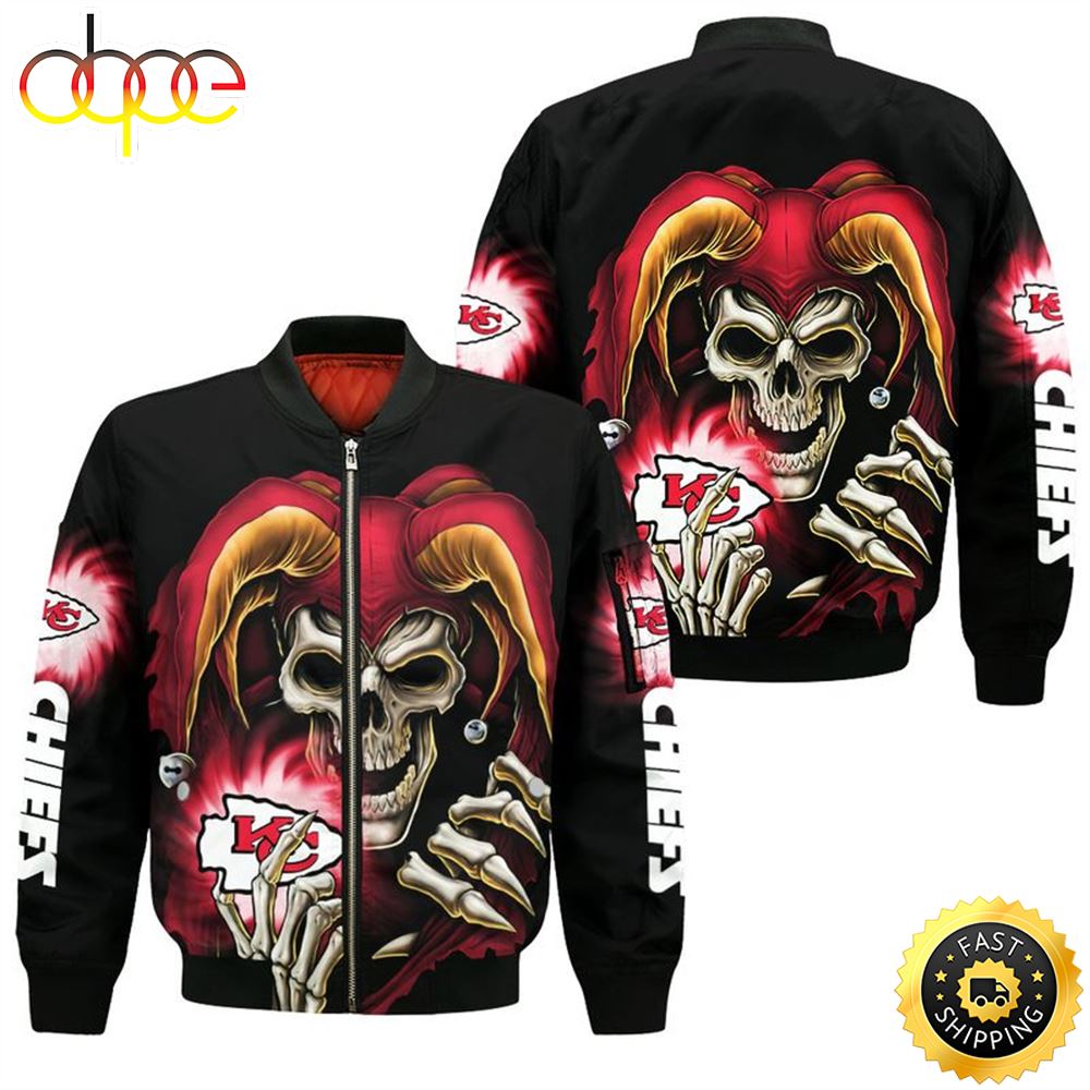 Kansas City Chiefs Halloween Clown Bomber Jackets Fan