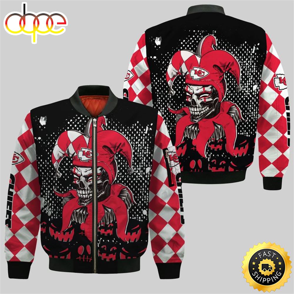 Kansas City Chiefs Halloween Clown Bomber Jackets