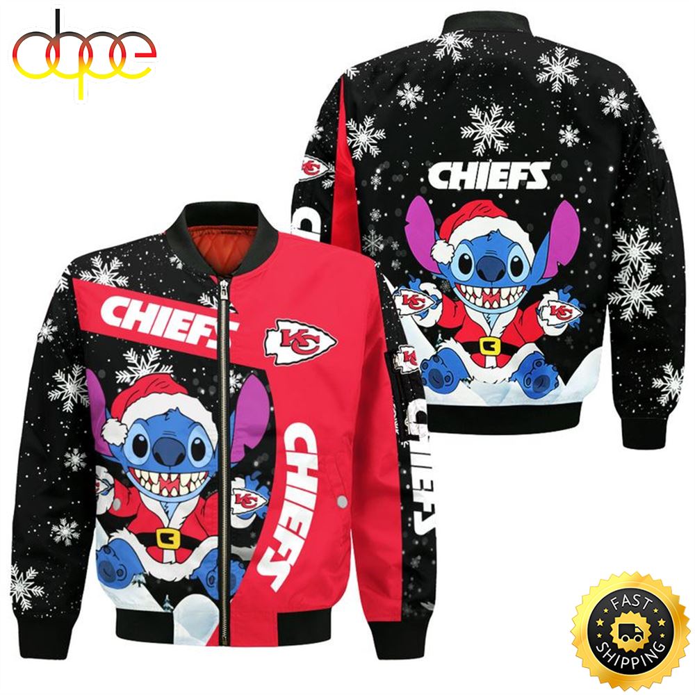 Kansas City Chiefs Xmas St Bomber Jacket