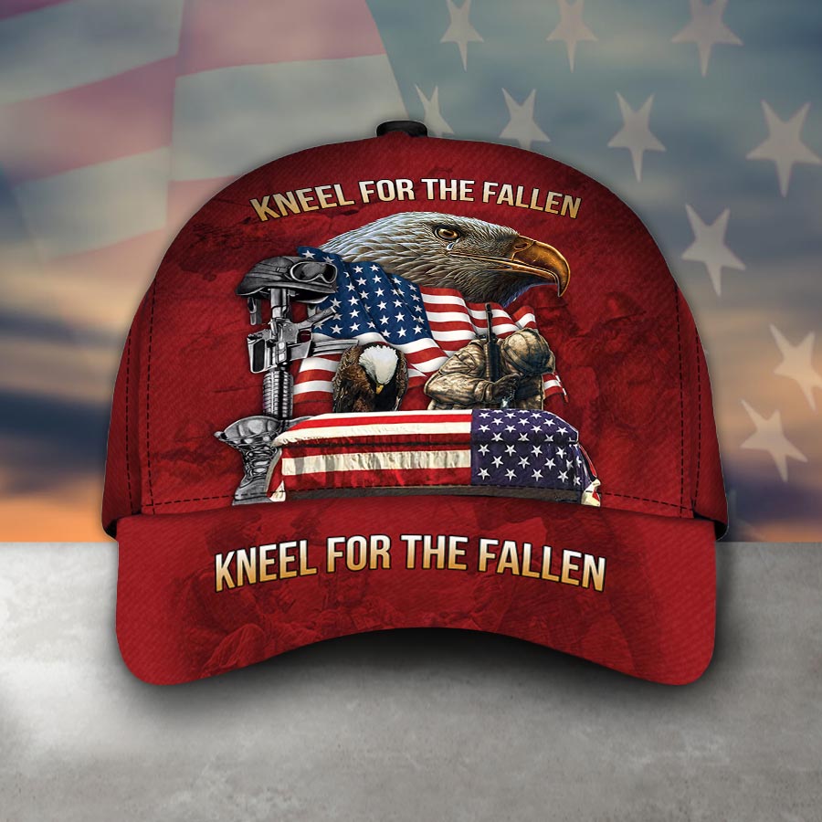 Kneel For The Fallen Veteran Cap