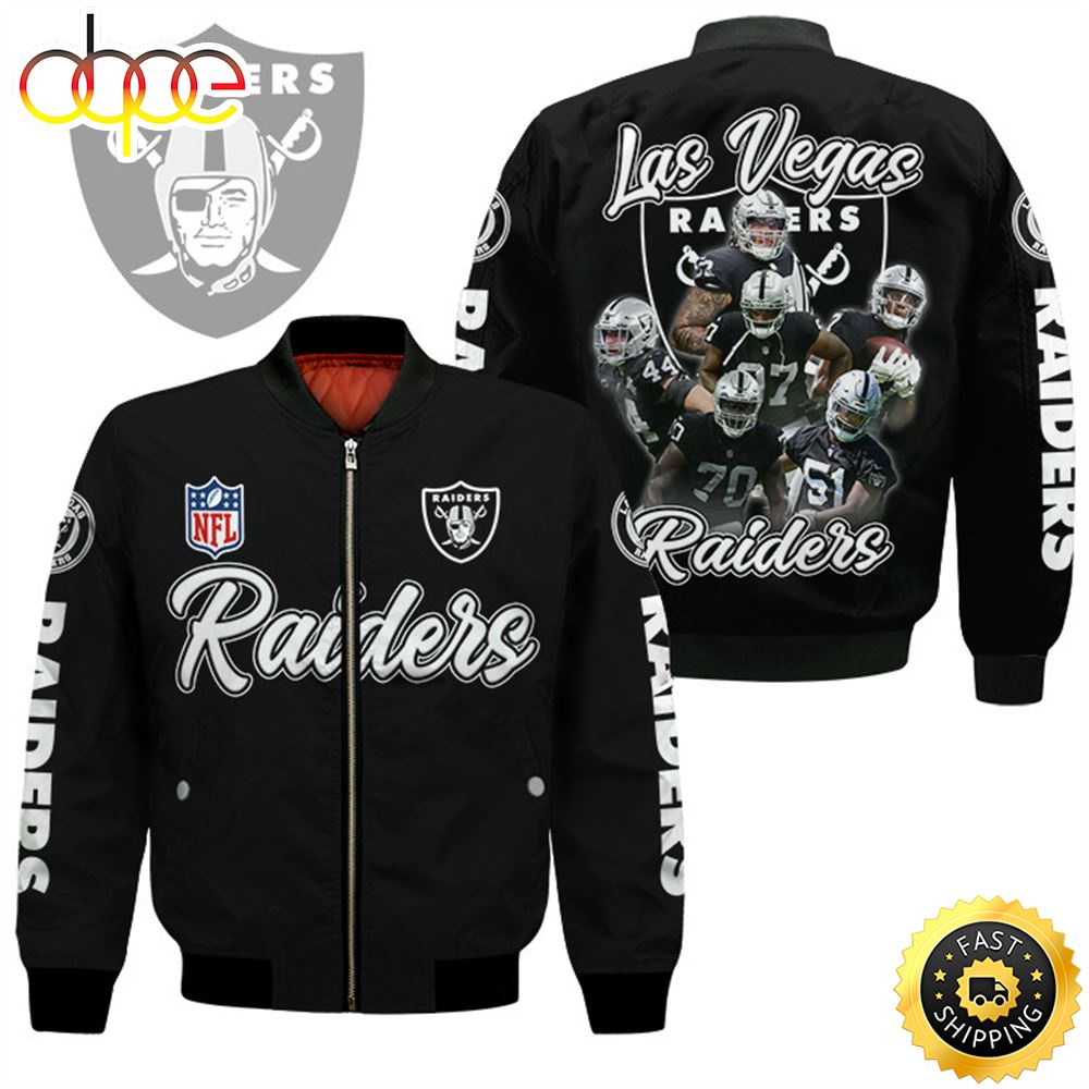 Las Vegas Raiders Players Nfl Bomber Jacket