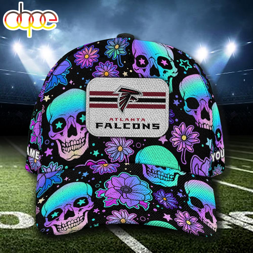 NFL Atlanta Falcons Custom Name Cap Skull
