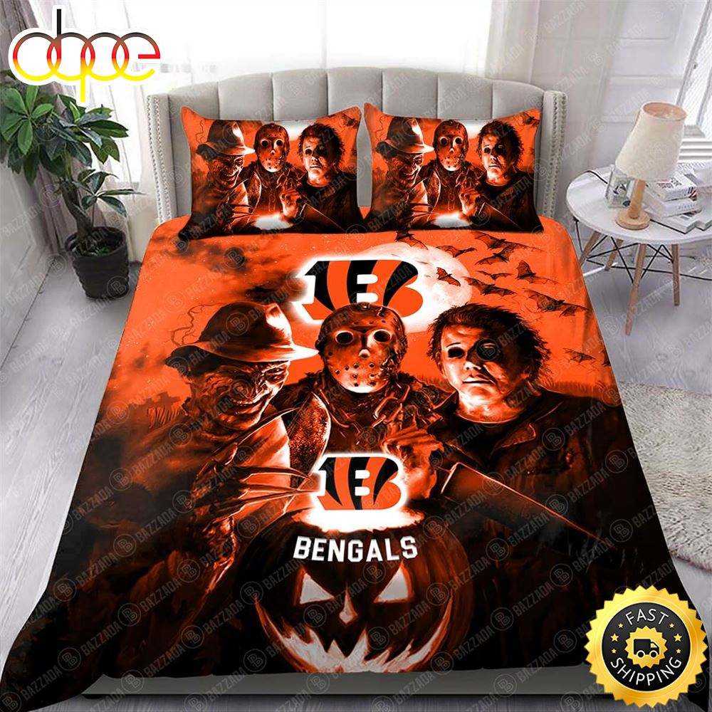NFL Cincinnati Bengals Halloween Night Bedding Set