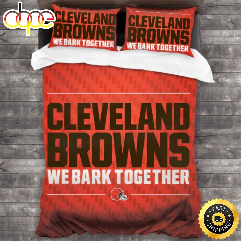 NFL Cleveland Browns Orange Bedding Set V3