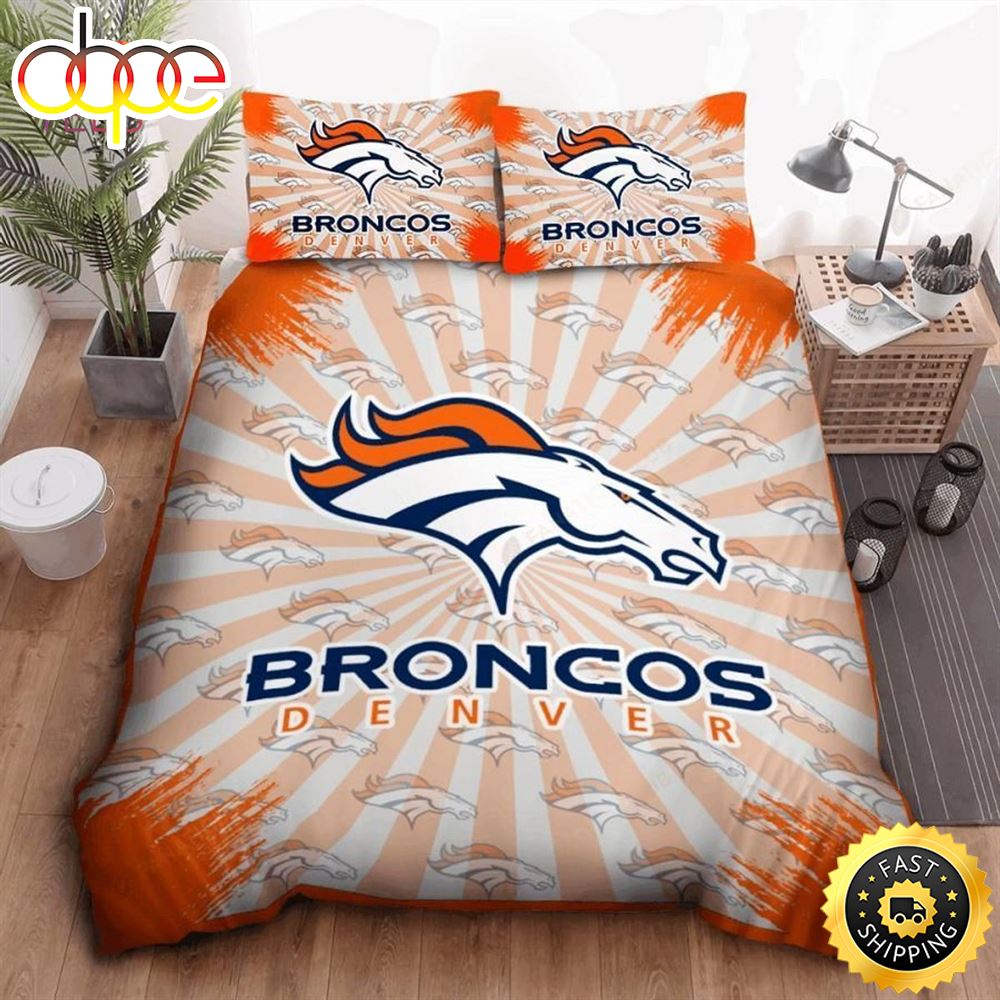 NFL Denver Broncos Orange Bedding Set