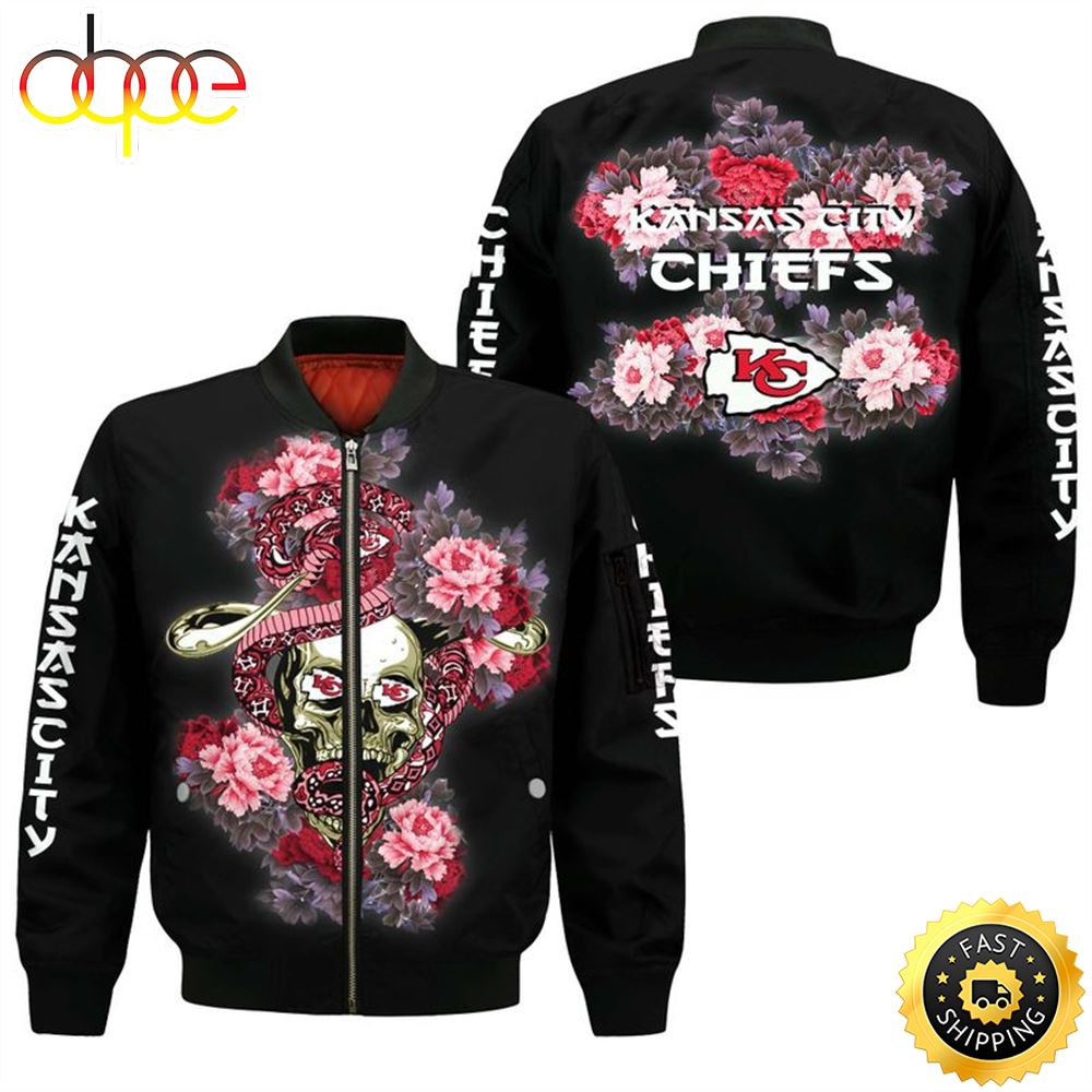 NFL Kansas City Chiefs All Over Print Bomber Jacket Gift