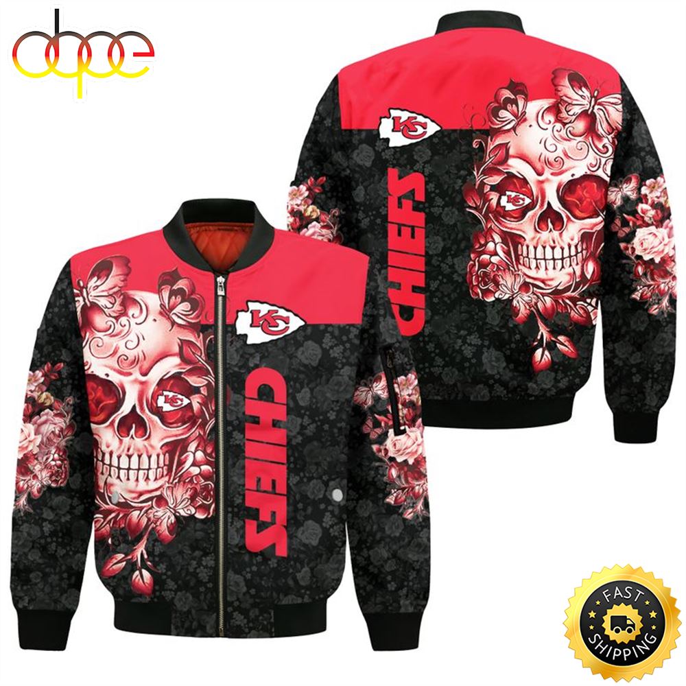 NFL Kansas City Chiefs All Over Print Bomber Jackets Sport