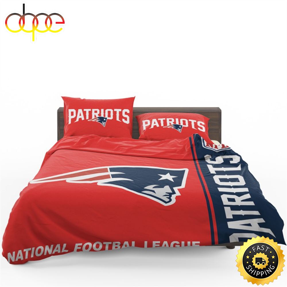 NFL New England Patriots Red Bedding Set