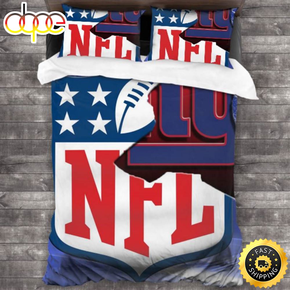 NFL New York Giants Navy Blue Bedding Set