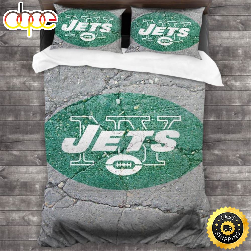 NFL New York Jets Grey Green Bedding Set