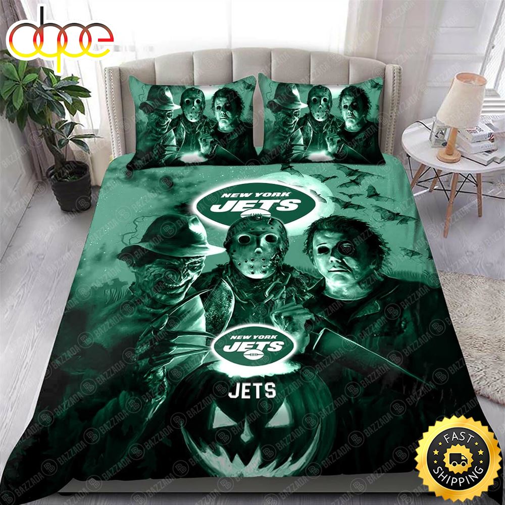 NFL New York Jets Halloween Night Bedding Set