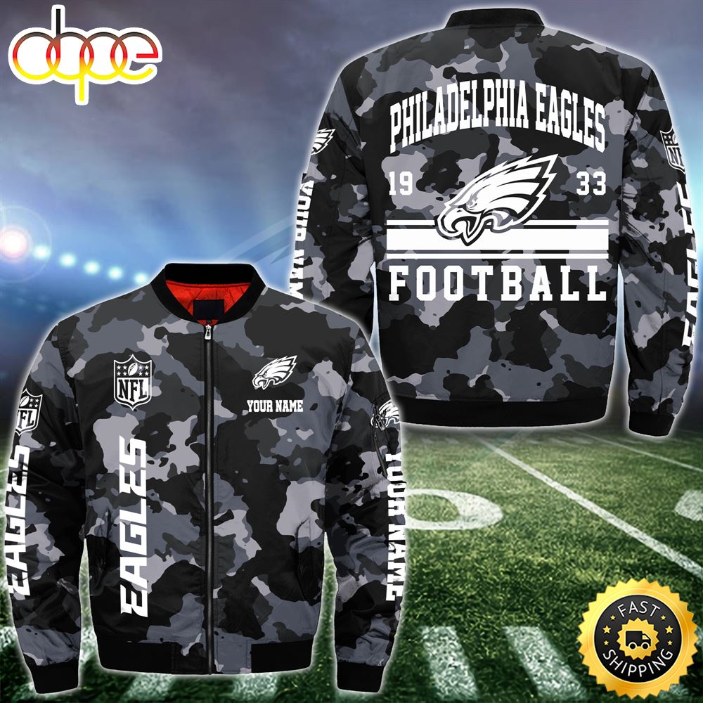 NFL Philadelphia Eagles Bomber Jacket Custom Your Name