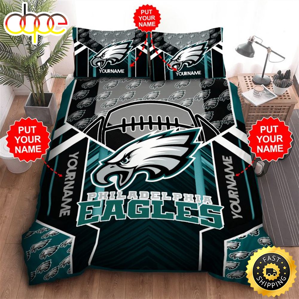 NFL Philadelphia Eagles Custom Name Limited Bedding Set