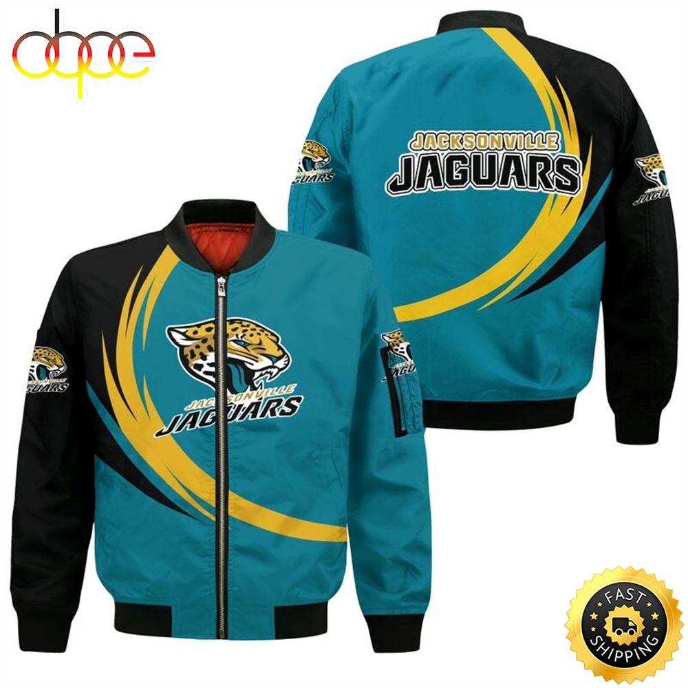 Nfl Jacksonville Jaguars Curve Design Bomber Jacket