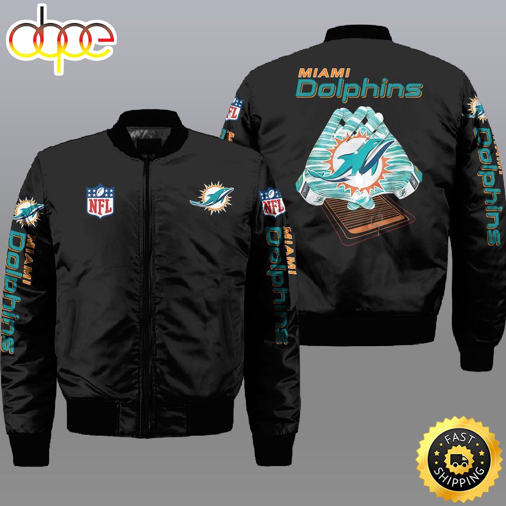 Nfl Miami Dolphins 3D Bomber Jacket