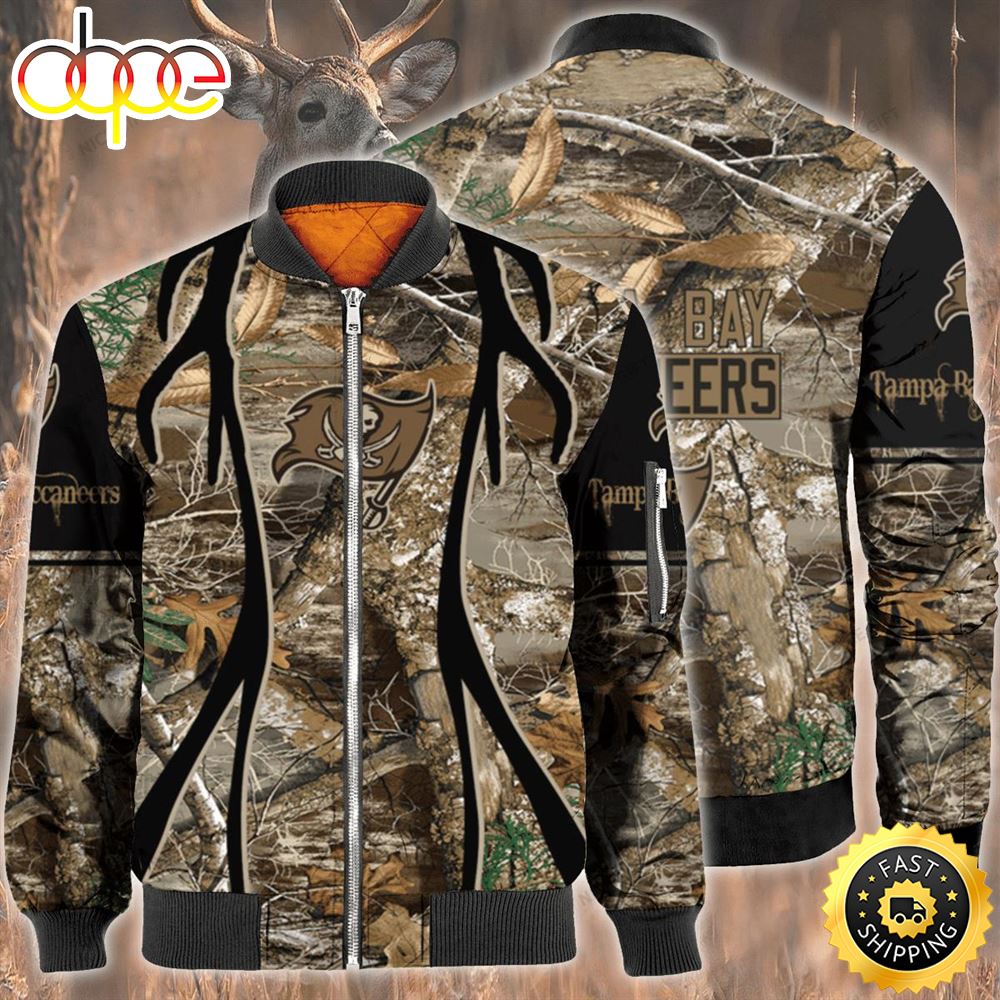 Nfl Tampa Bay Buccaneers Hunting Bomber Jacket