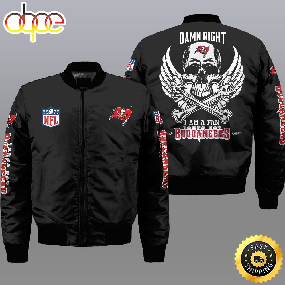 Nfl Tampa Bay Buccaneers Wings Skull 3D Bomber Jacket