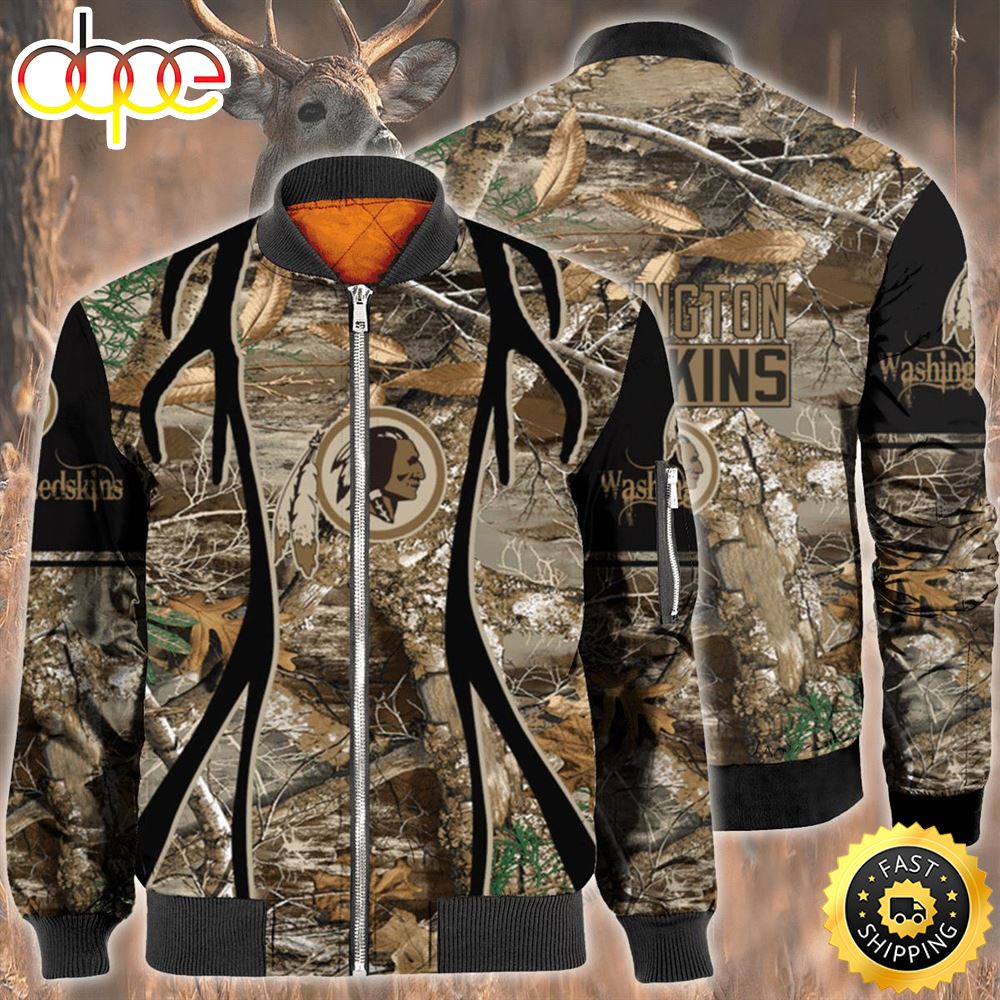 Nfl Washington Redskins Hunting Bomber Jacket