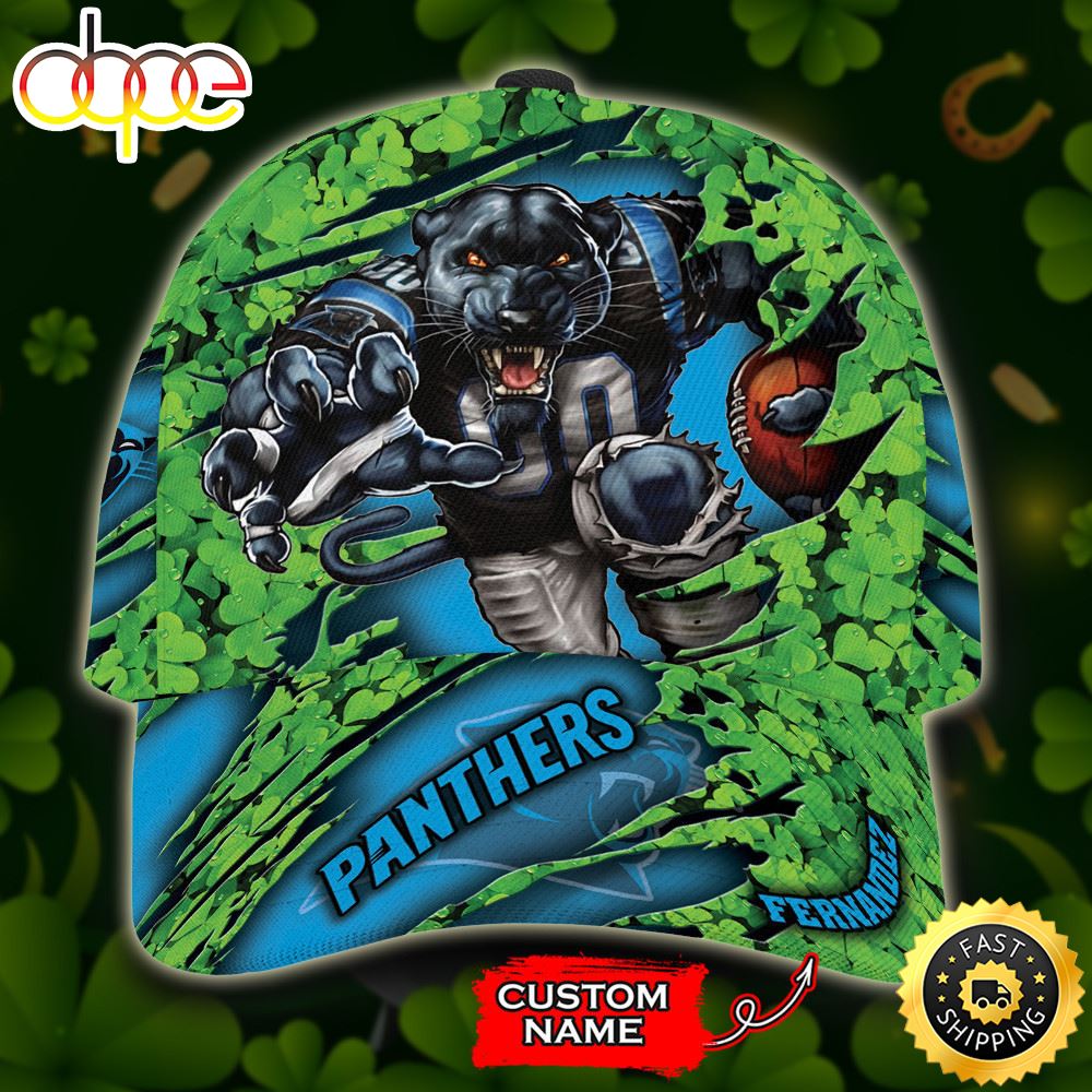 Personalized Carolina Panthers St Patrick's Day All Over Print 3D Classic Cap-TPH