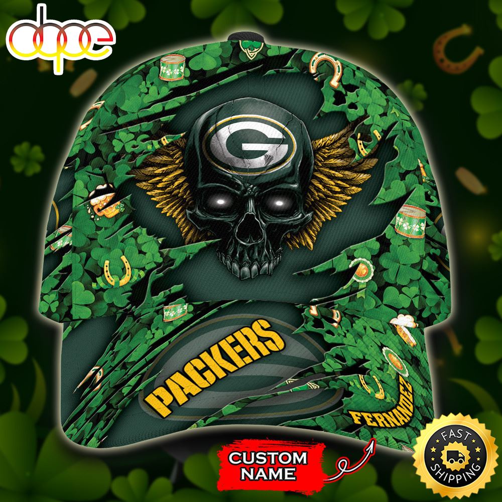 Personalized Green Bay Packers St Patrick's Day All Over Print 3D Classic Cap-TPH