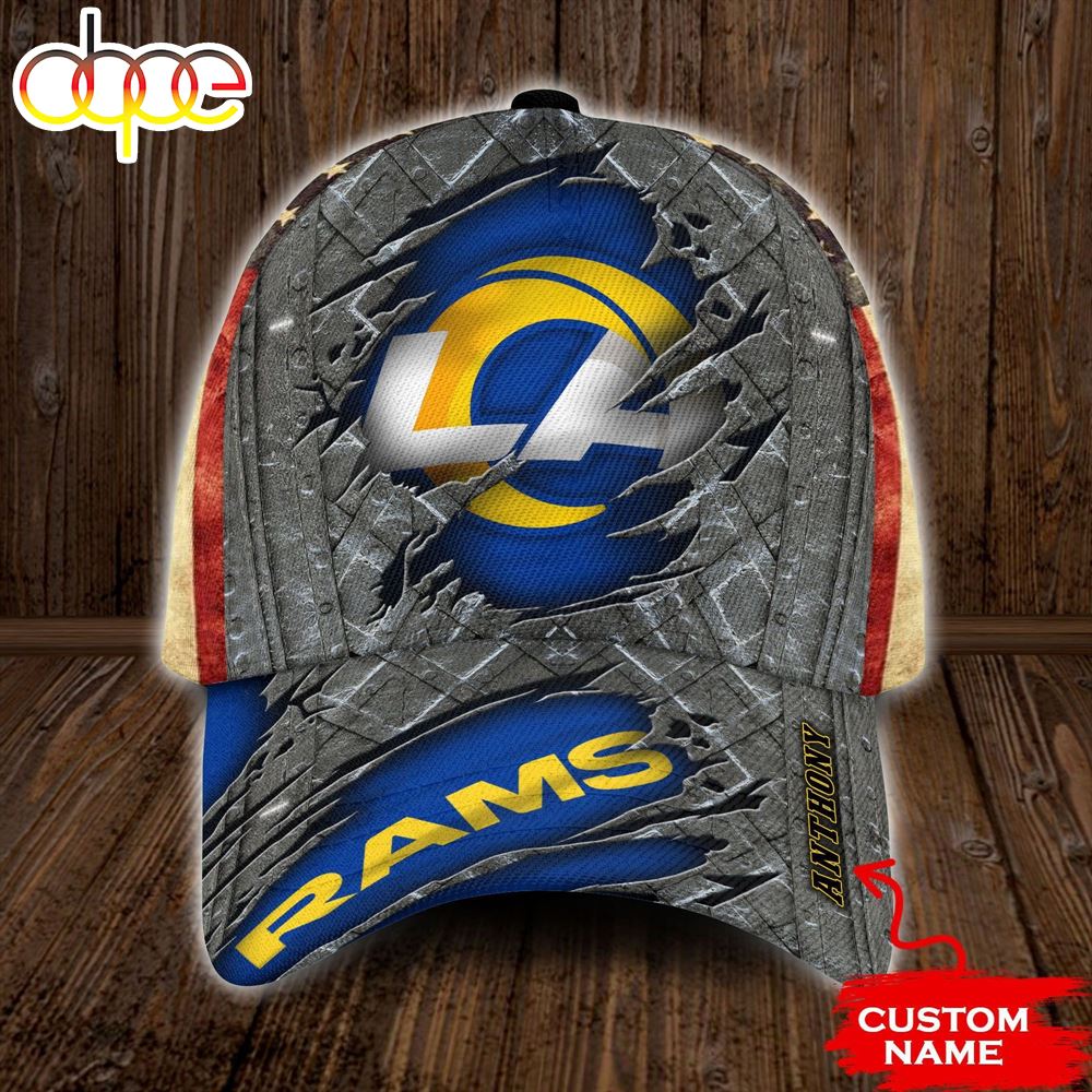 Personalized Los Angeles Ramsusa Flag Rivet Pattern All Over Print 3D Classic Cap