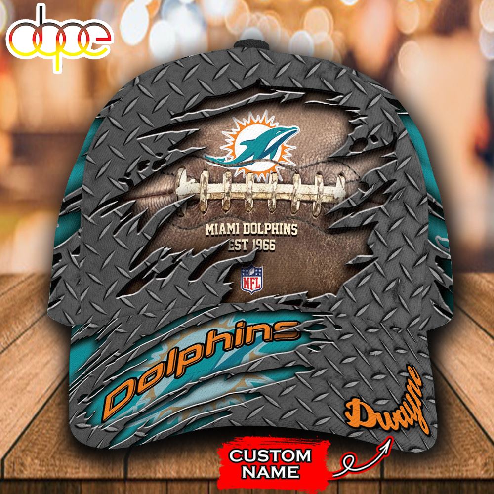 Personalized Miami Dolphins All Over Print 3D Classic Cap
