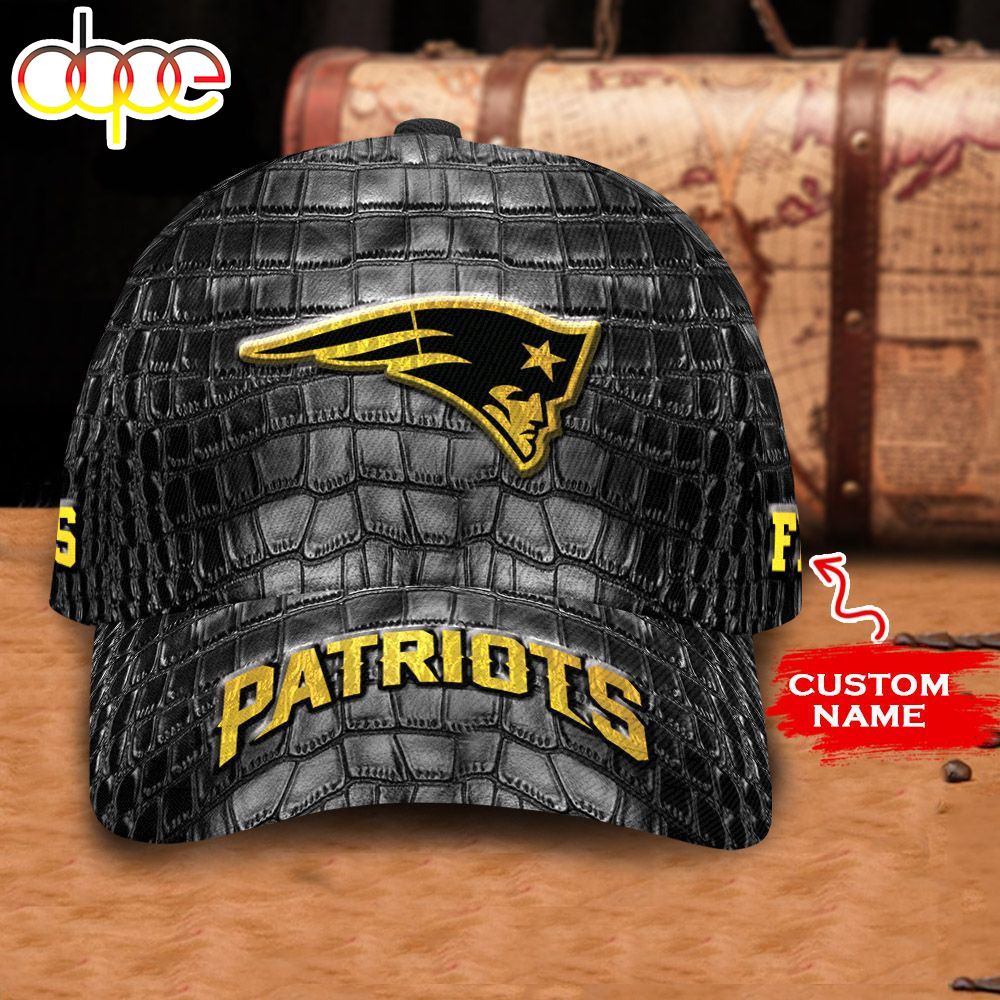 Personalized New England Patriots Crocodile Skin Pattern All Over Print 3D Classic Cap