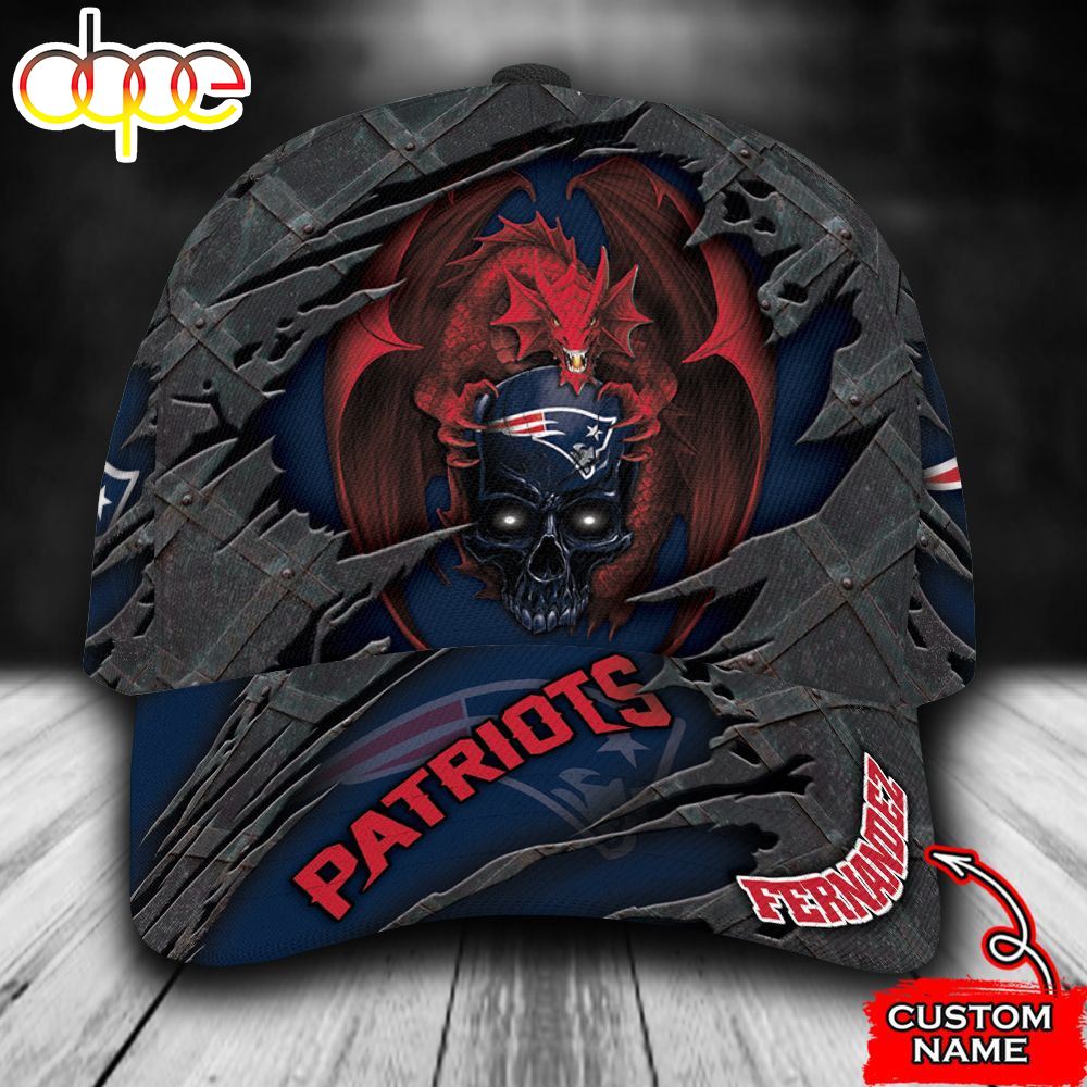 Personalized New England Patriots Dragon All Over Print 3D Classic Cap
