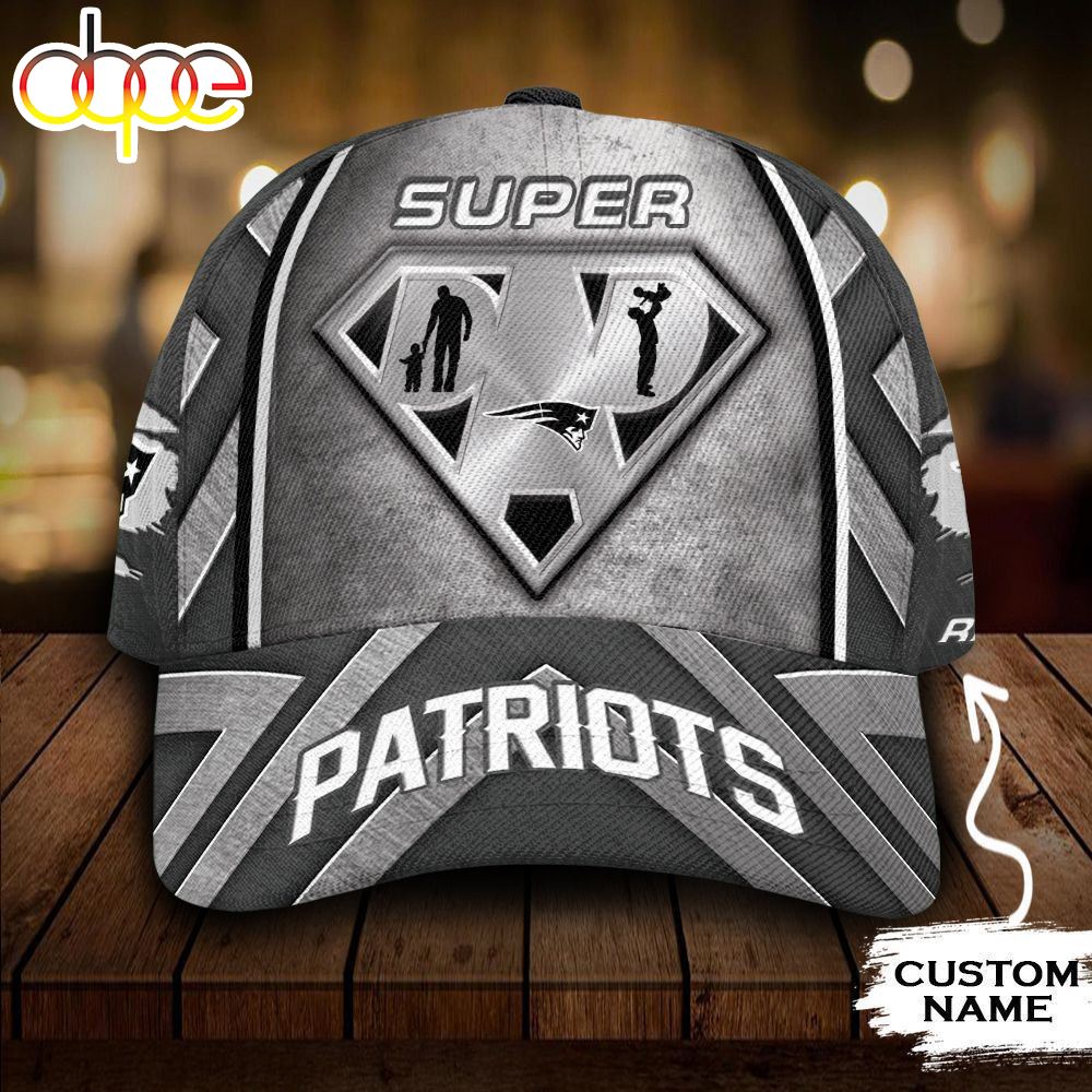 Personalized New England Patriots Superman Dad All Over Print 3D Classic Cap