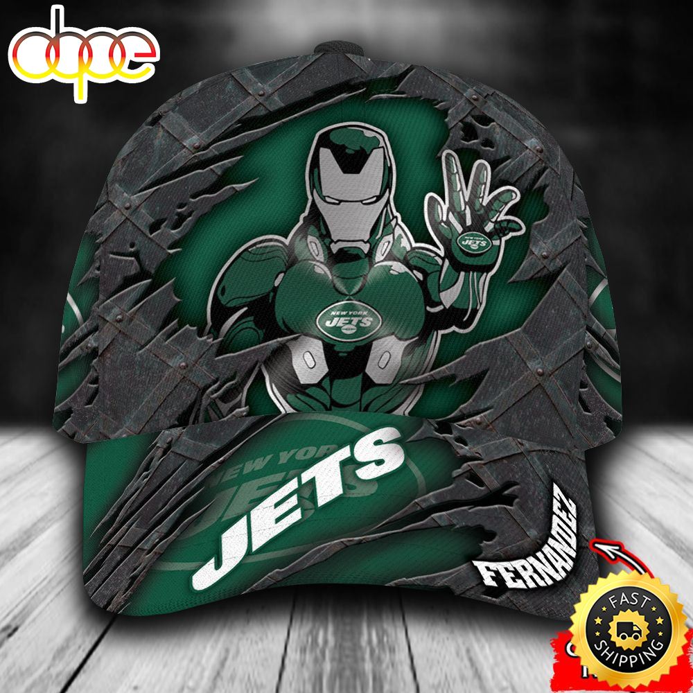 Personalized New York Giants Iron Man Marvel All Over Print 3D Baseball Cap