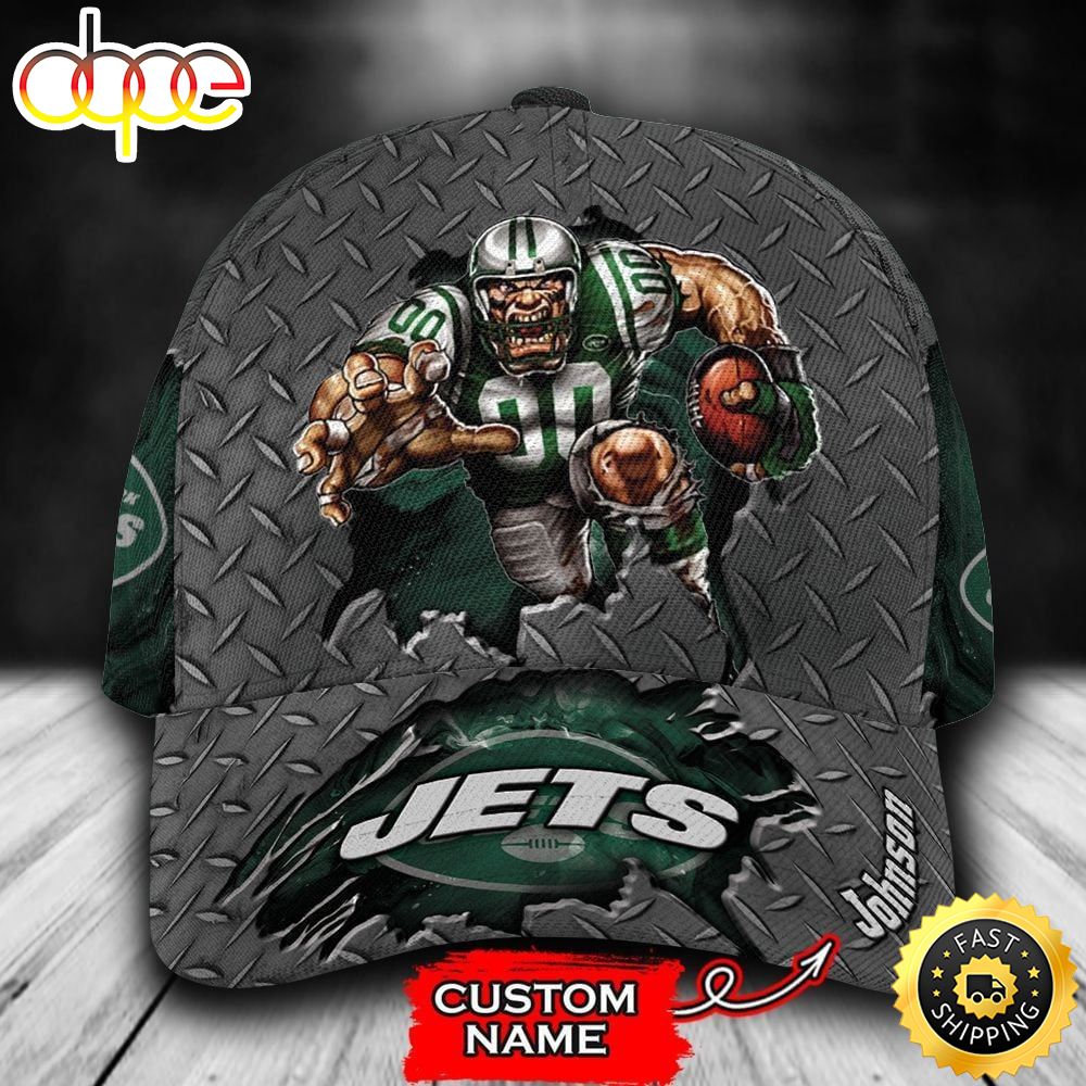 Personalized New York Jets Mascot All Over Print 3D Baseball Cap
