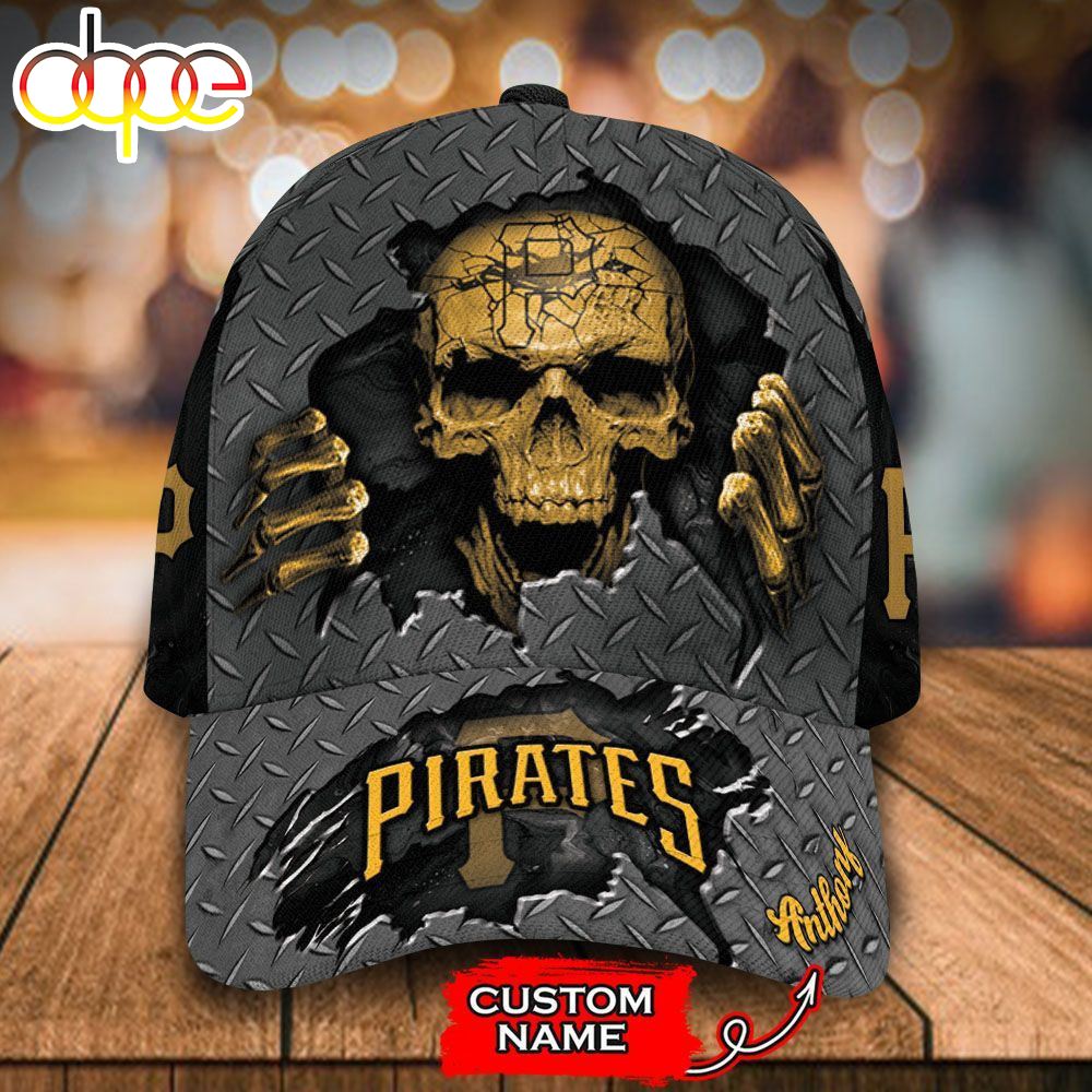 Personalized Pittsburgh Pirates Skeleton All Over Print 3D Classic Cap
