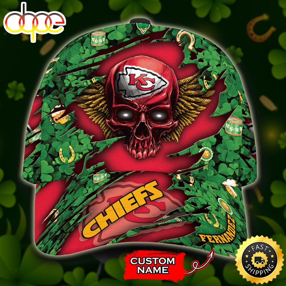 Personalized Seattle Seahawks Skull St Patrick's Day All Over Print 3D Classic Cap-TPH