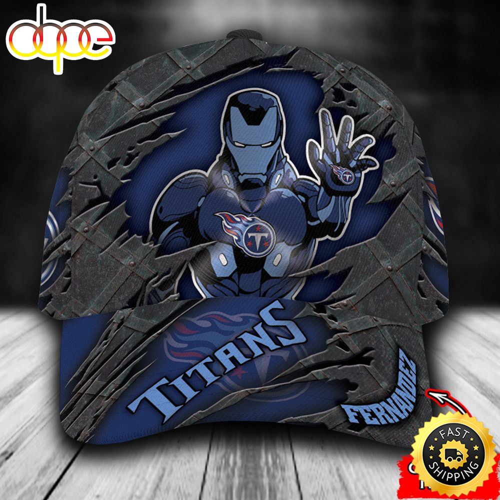 Personalized Tennessee Titans Iron Man All Over Print 3D Classic Cap